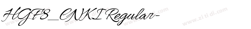 HGF8_CNKI Regular字体转换 HGF8_CNKI Regular字体转换
